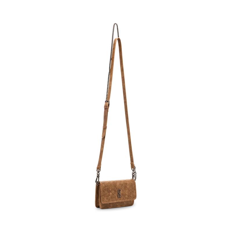 Steve Madden Brelax Quilted Crossbody Bag - Pecan