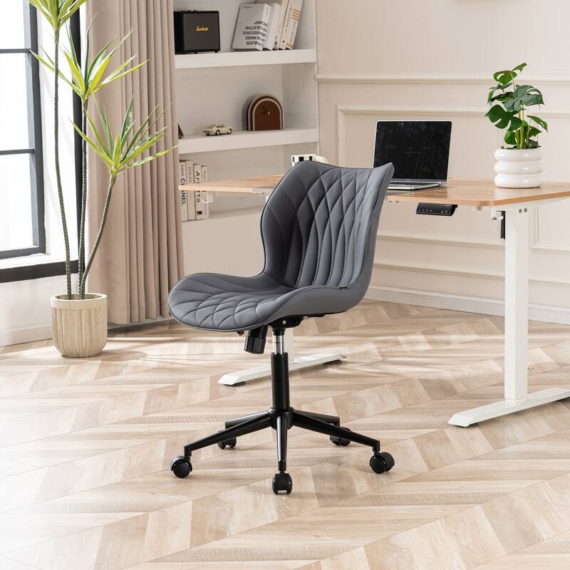 Swivel Armless Desk Chair Office Chairs Makeup Vanity Chair