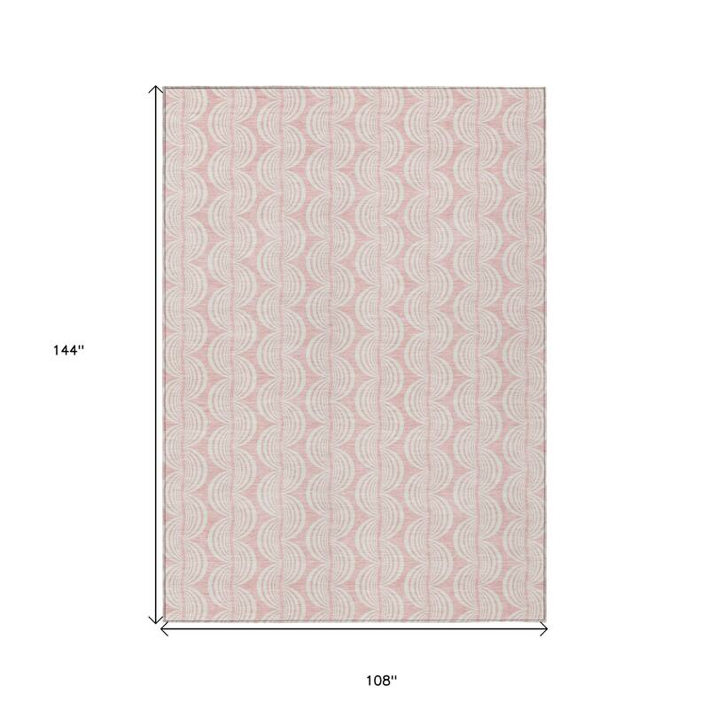 HomeRoots Ogee Transitional Rectangle Outdoor Rug