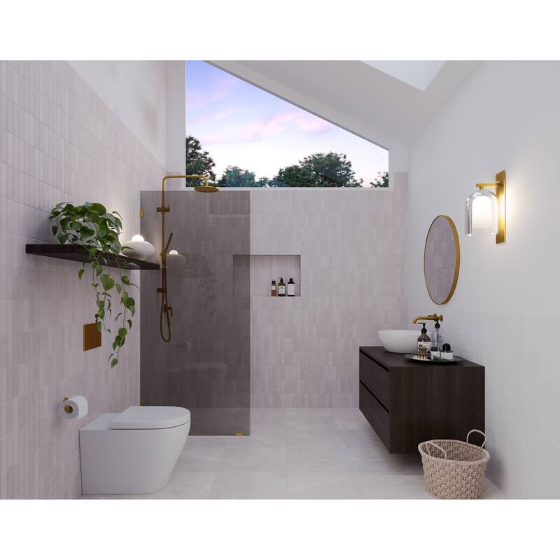 Ursa 30 in. x 78 in. Fully Frameless Glass Shower Panel - Single Fixed Panel with Gray Tint