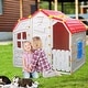 preview thumbnail 6 of 4, Outdoor Playhouse Cottage Toddler Play House w/Working Door