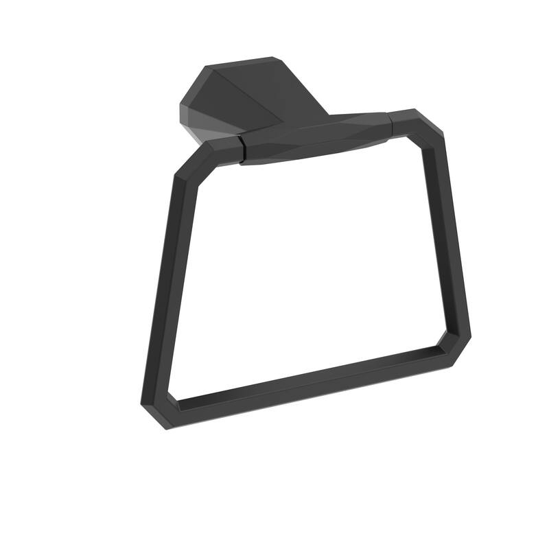 Amerock St. Vincent Contemporary Towel Ring - Matte Black
