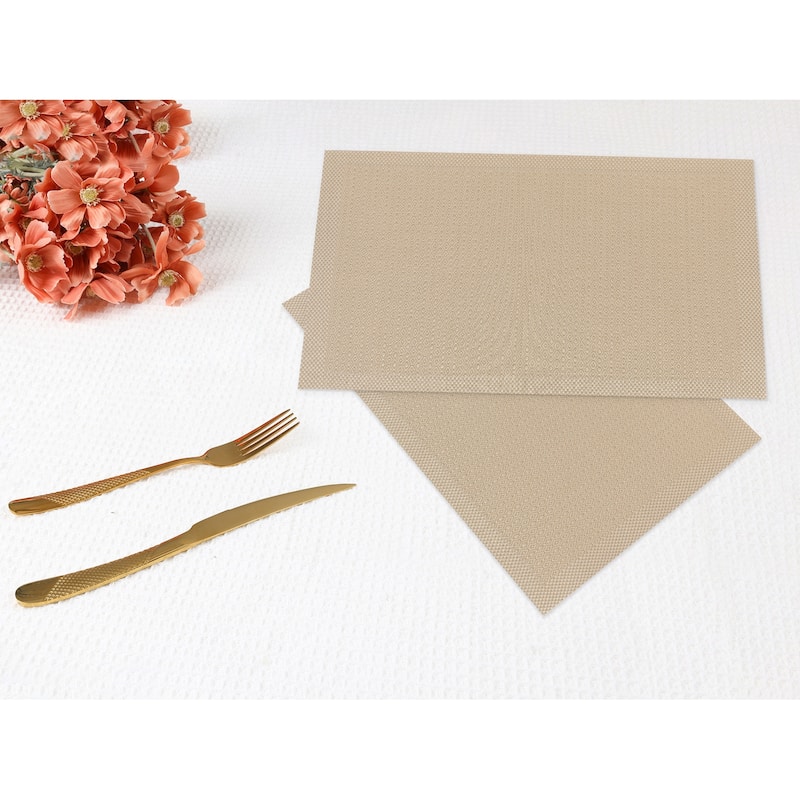 Rustic Placemats Set of 6 Placemats for Dining Table Decor Indoor Outdoor Kitchen Table Mat - 18*12in