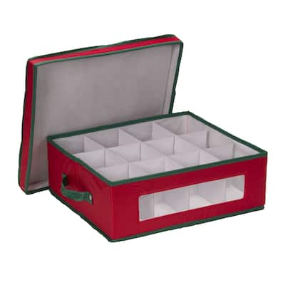 Household Essentials Holiday China Cup Storage Box - 15.5'' x 13.25'' x 5.5''