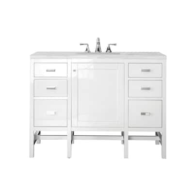 James Martin Vanities Addison 48" Single Vanity, Glossy White