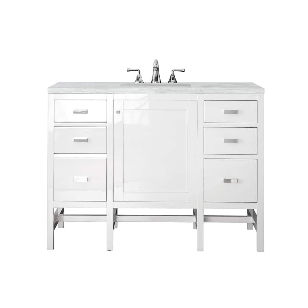 James Martin Vanities Addison 48" Single Vanity, Glossy White