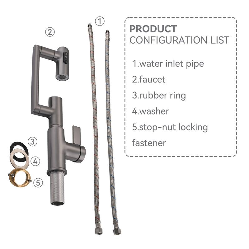 Topcraft Stainless Steel Bathroom Sink Faucet