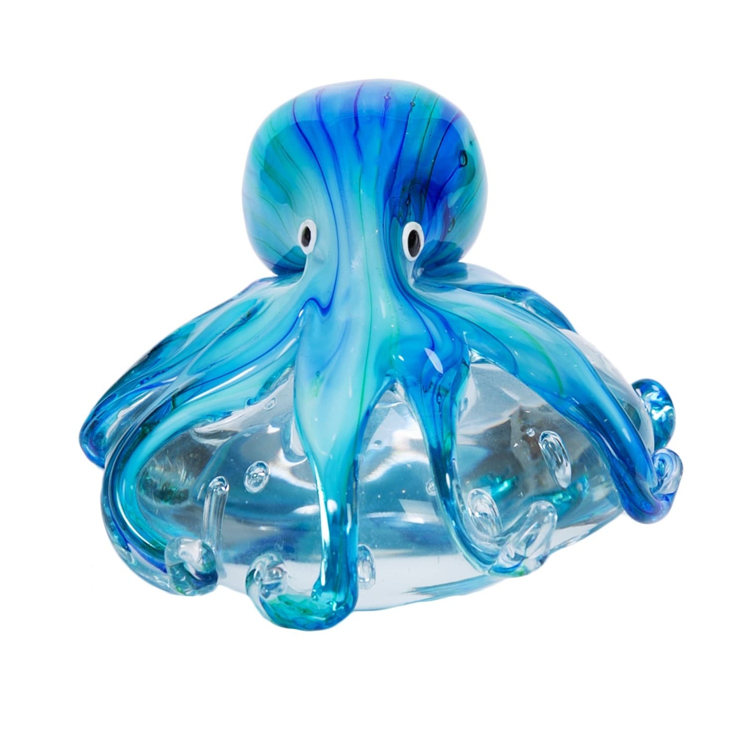Octopus On Flat Glass Rock Small Figurine 4.5"