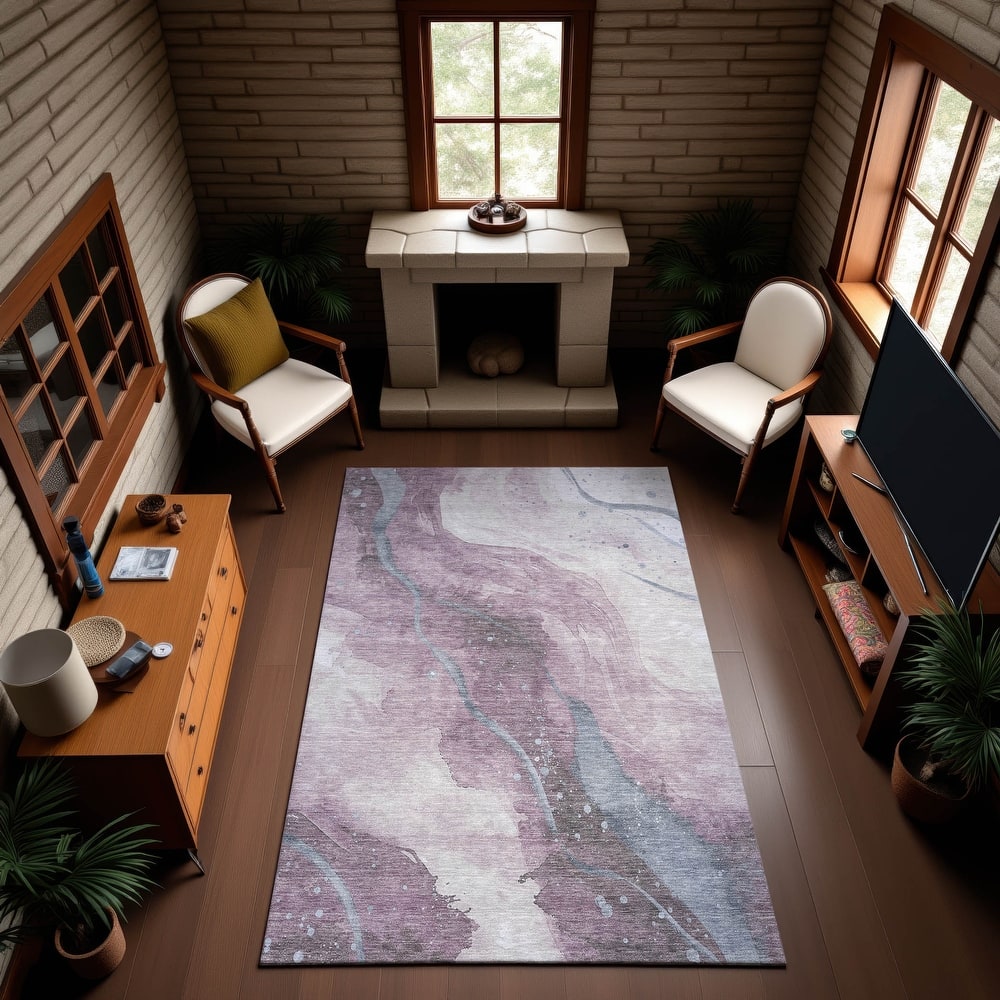 Premium Washable Super Soft Abstract Contemporary Mayfield Rug