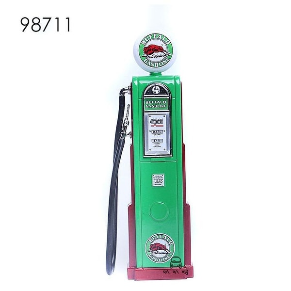 Road Signature Vintage Gas Pump Gasoline Round - Green