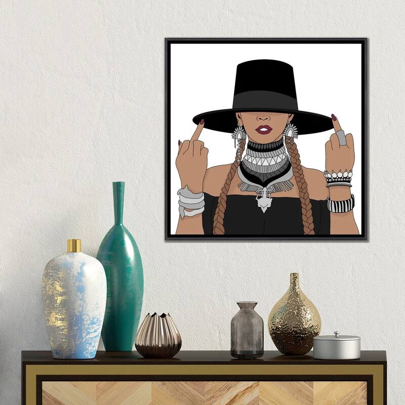 iCanvas "Beyonce Formation" by Sammy Gorin Framed