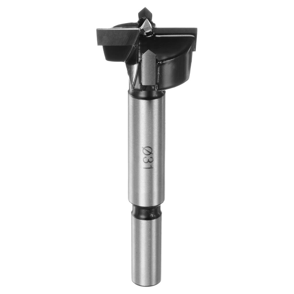 Tungsten Carbide Wood Hinge Drilling Forstner Drill Bit Black, 1pcs - Black