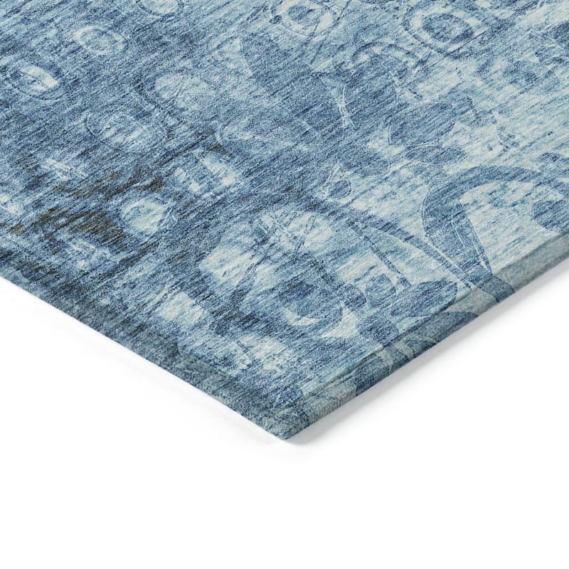 HomeRoots Ikat Transitional Rectangle Outdoor Rug