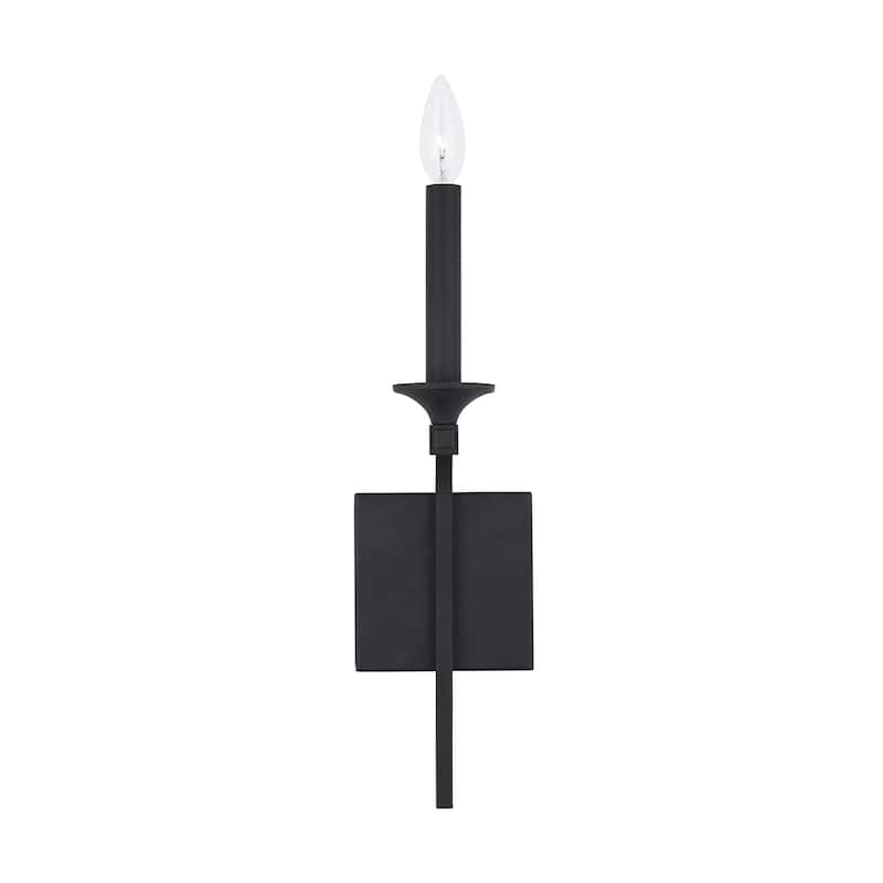 Clint 1-light Black Iron Wall Sconce