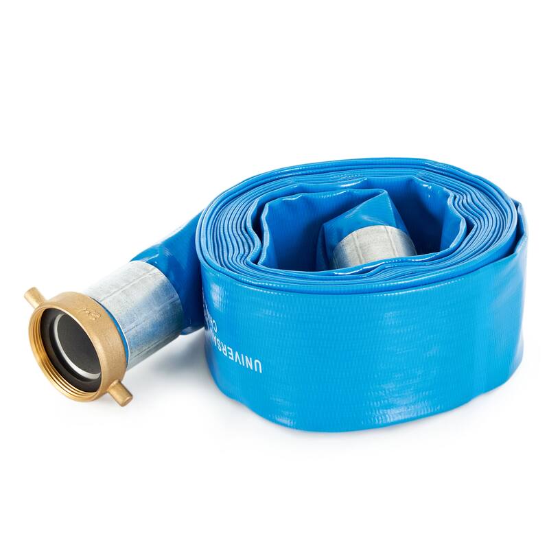 Apache 98138040 2 Inch Diameter 25 Foot Length 70 PSI PVC Lay Flat Hose, Blue - 5.3