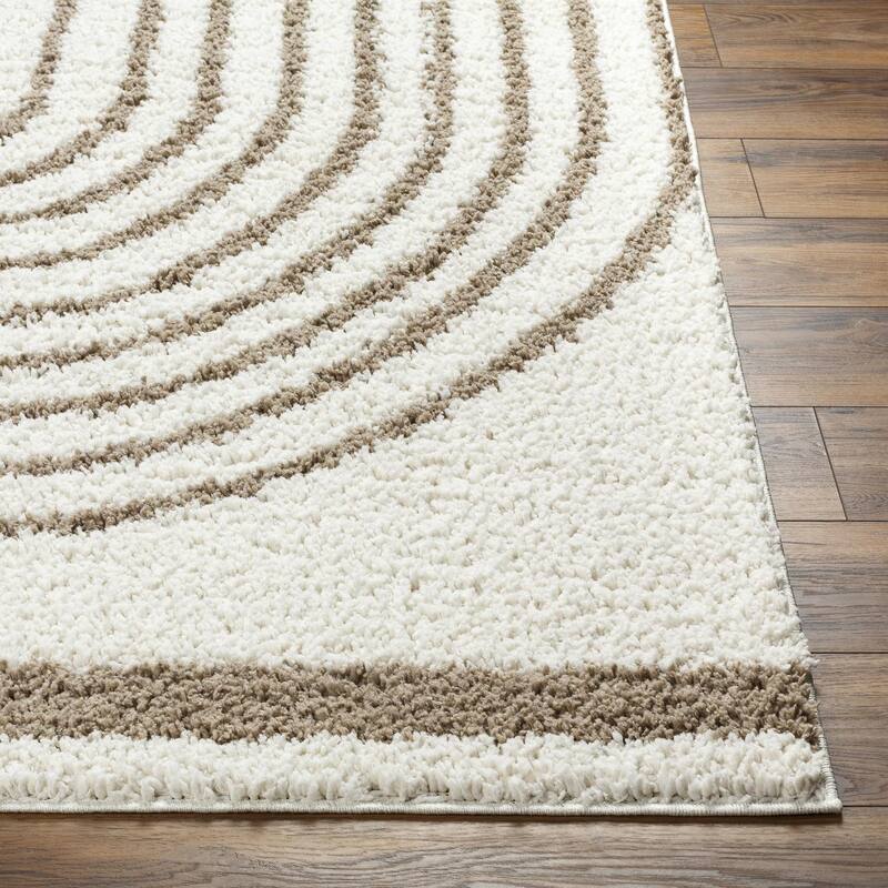 Livabliss Birmingham Playful Arches Plush Area Rug