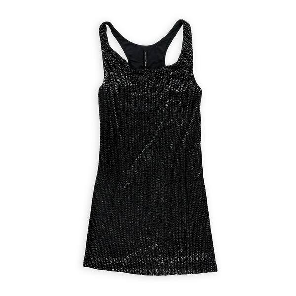 W118 Womens Crystal Beaded Tank Dress, Grey, Large - Bed Bath & Beyond -  41856541