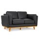 preview thumbnail 25 of 43, MCombo Napa Leather Couch, Leather Sofa