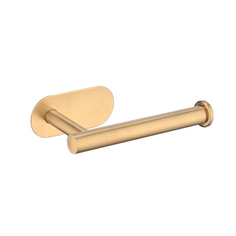 Dornberg Self Adhesive Bathroom Toilet Paper Holder Stand no Drilling - Brushed Gold