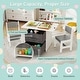 preview thumbnail 9 of 8, Babyjoy Kids Art Play Wood Table and 2 Chairs Set w/ Storage Baskets