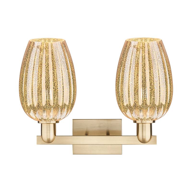 Innovations Lighting Downtown Urban - Preston - 2 Light 16" Flute Shade Bath Vanity Light