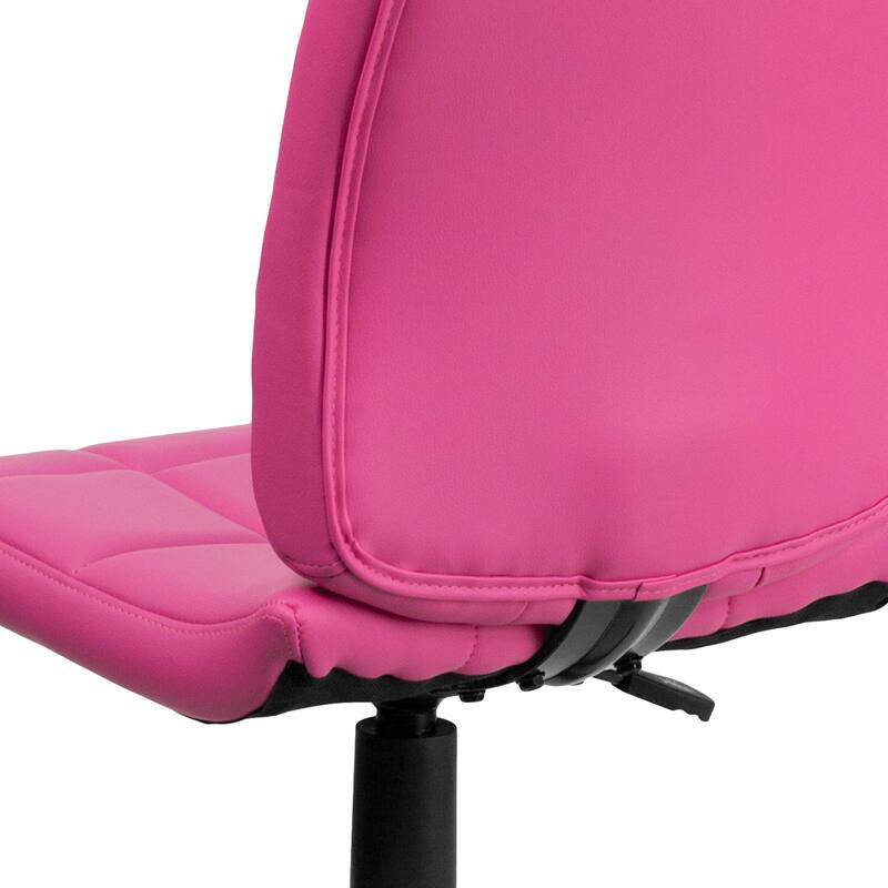 Mid-Back Quilted Vinyl Swivel Task Office Chair