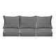 preview thumbnail 22 of 49, Sorra Home Sunbrella Outdoor Deep Seating Sofa Pillow and Cushion Set