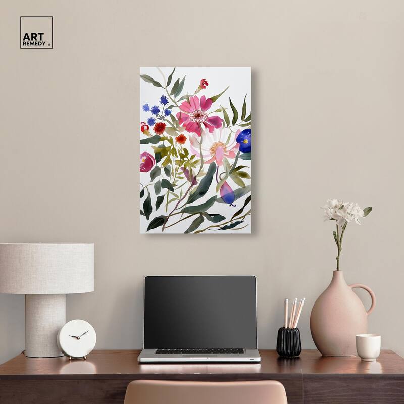 Watery Petals I Canvas by Art Remedy, Gallery Wrapped