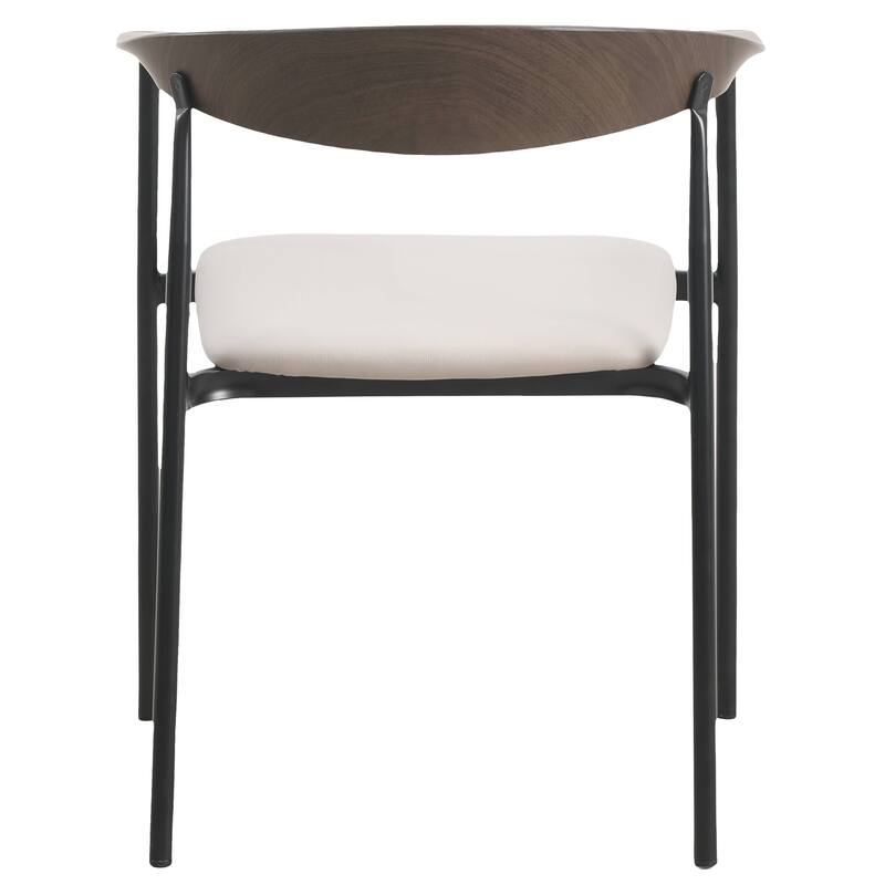 Leather Dining Chair with Stainless Steel Frame Set of 2 Kora Series