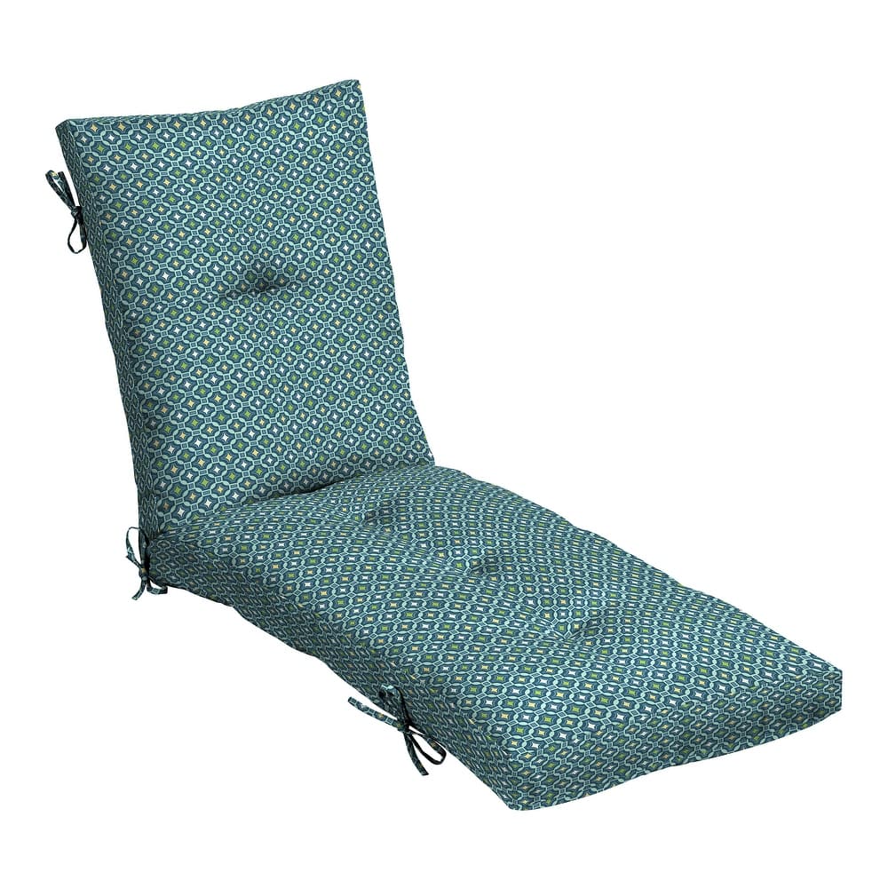 ARDEN Outdoor Plush Modern Tufted Chaise Cushion, 76 x 22
