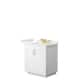 Option White, Gold Trim, White Quartz Top