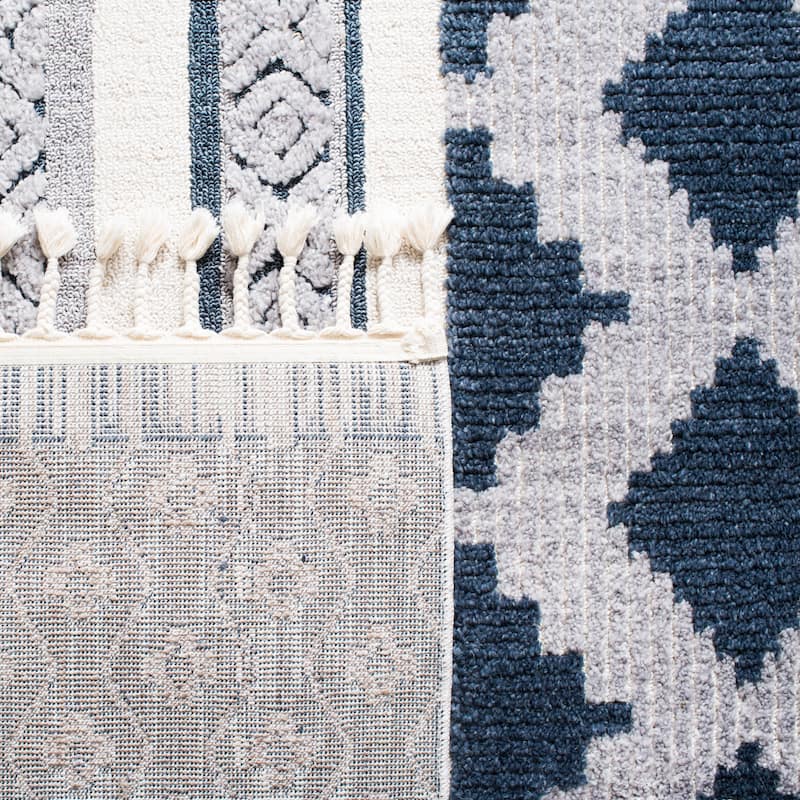 SAFAVIEH Marrakech Moroccan Madelene Boho Braided Tassel Area Rug