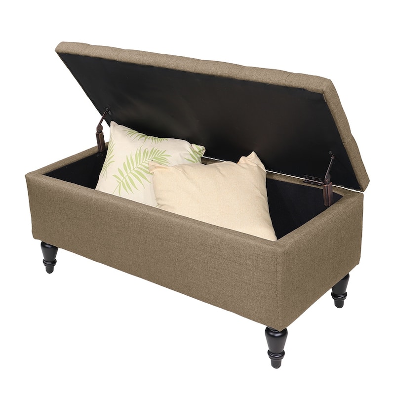 Maypex 38" Fabric Upholstered Tufted Storage Bench