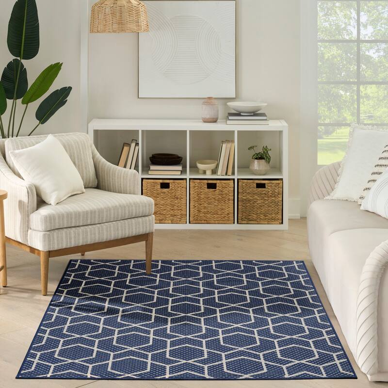 Nourison Horizon Indoor/Outdoor Geometric Area Rug