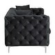 preview thumbnail 7 of 32, Morden Fort Modern Contemporary Love Seat with Deep Button Tufting Dutch Velvet, Solid Wood Frame and Iron Legs