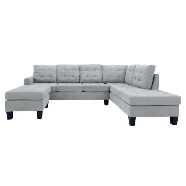Microfiber discount suede sectional