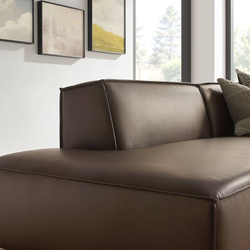 Restore 2-Piece Vegan Leather Modular Loveseat