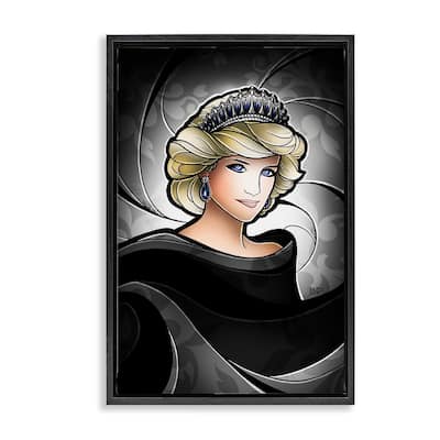 Stupell Royal Peoples' Princess Framed Floater Canvas Wall Art Design By Mandie Manzano