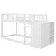 preview thumbnail 7 of 25, Twin over Twin Bunk Bed with 4 Drawers and 3 Shelves - Storage Master