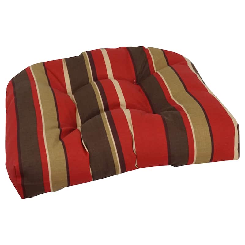 19-inch Rounded Back Indoor/Outdoor Chair Cushions (Set of 2) - 19" x 19"