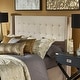 preview thumbnail 3 of 11, Marion Button-tufted Wingback Headboard by iNSPIRE Q Bold Full Cream Linen Headboard - Full