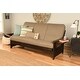 preview thumbnail 14 of 65, Copper Grove Dixie Espresso Full-size Futon Set with Bonded Leather Innerspring Mattress Dover Bark