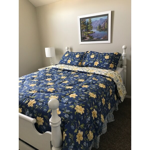 Shop Laura Ashley Emilie 4 Piece Comforter Set Ships To Canada