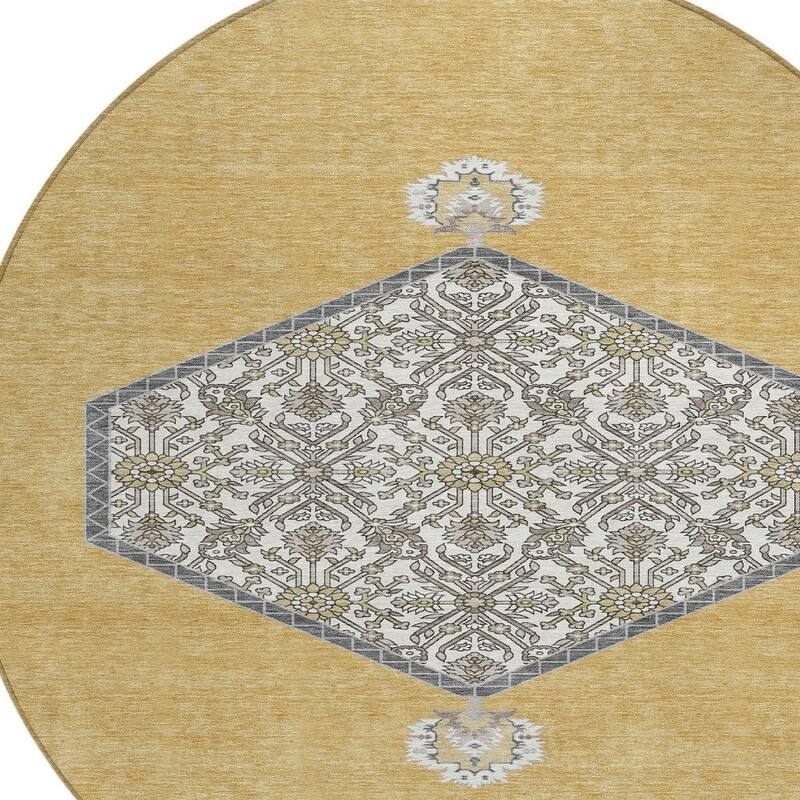 HomeRoots Oriental Traditional Rectangle Outdoor Rug