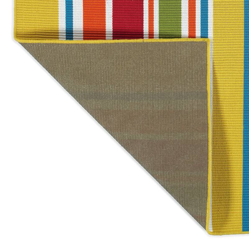 Voavah Yellow Hand-Made Flatweave Indoor/Outdoor Area Rug