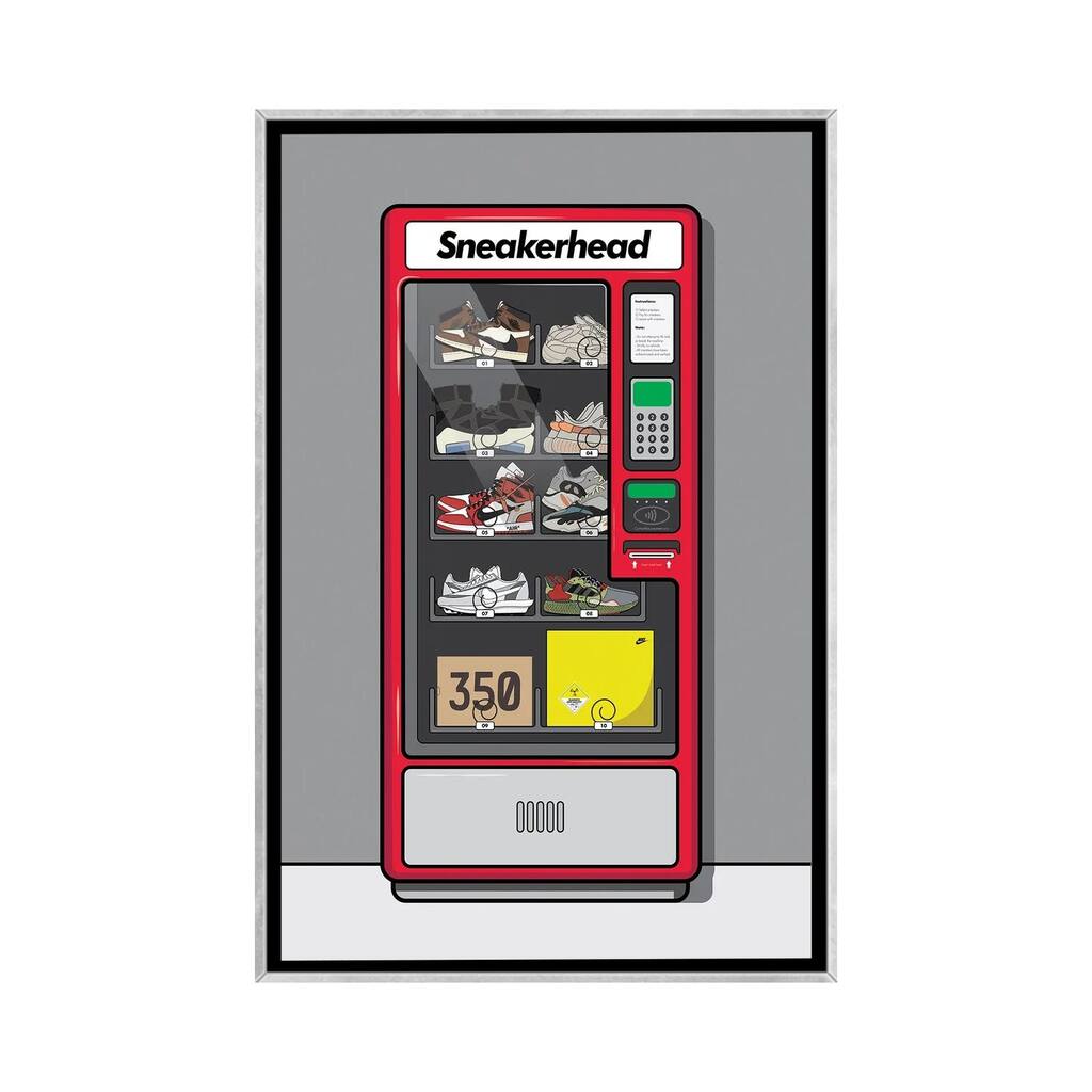 iCanvas "Sneaker Vending Machine" by avesix Framed