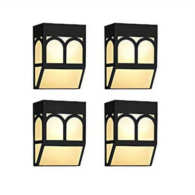 Solar Wall Lights Outdoor Waterproof – LED Deck & Fence Lights for Garden, Patio - N/A