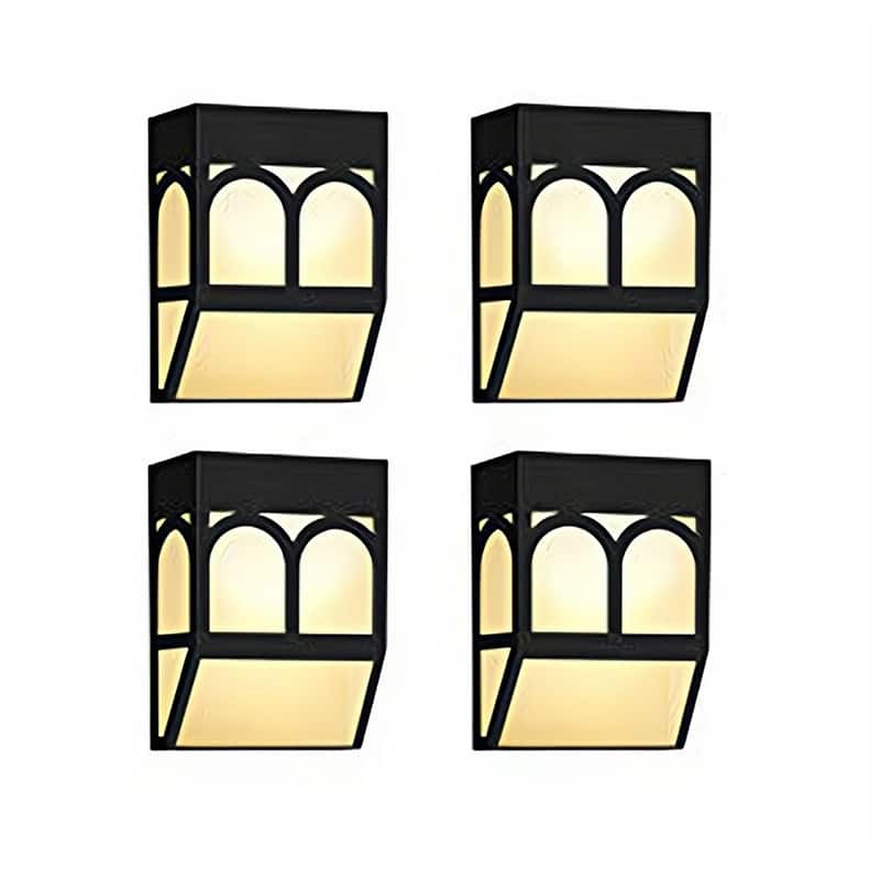 Solar Wall Lights Outdoor Waterproof – LED Deck & Fence Lights for Garden, Patio - N/A