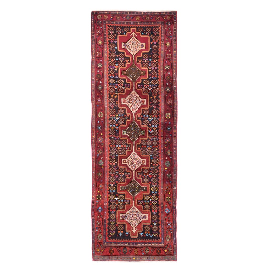 ECARPETGALLERY Hand-knotted Konya Anatolian Red Wool Rug - 2'11 x 9'0