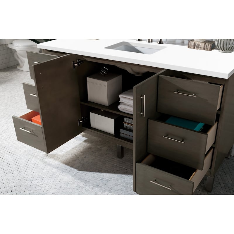 James Martin Vanities 850-V60S-3WZ Metropolitan 60" Free Standing